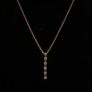 NWT Diamonique Emerald Diamond Drop Necklace